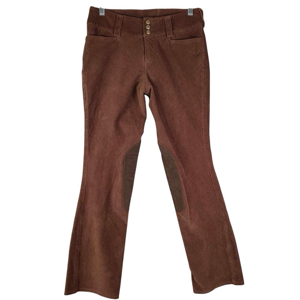 Ariat Pants Women's Cotton Brown Corduroy Riding Equestrian Size 26R